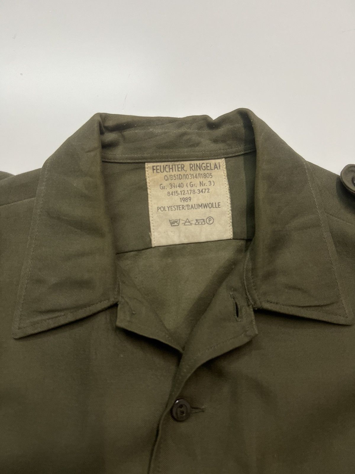 VINTAGE 🔥FEUCHTER RINGELAI GERMANY ARMY SHIRT