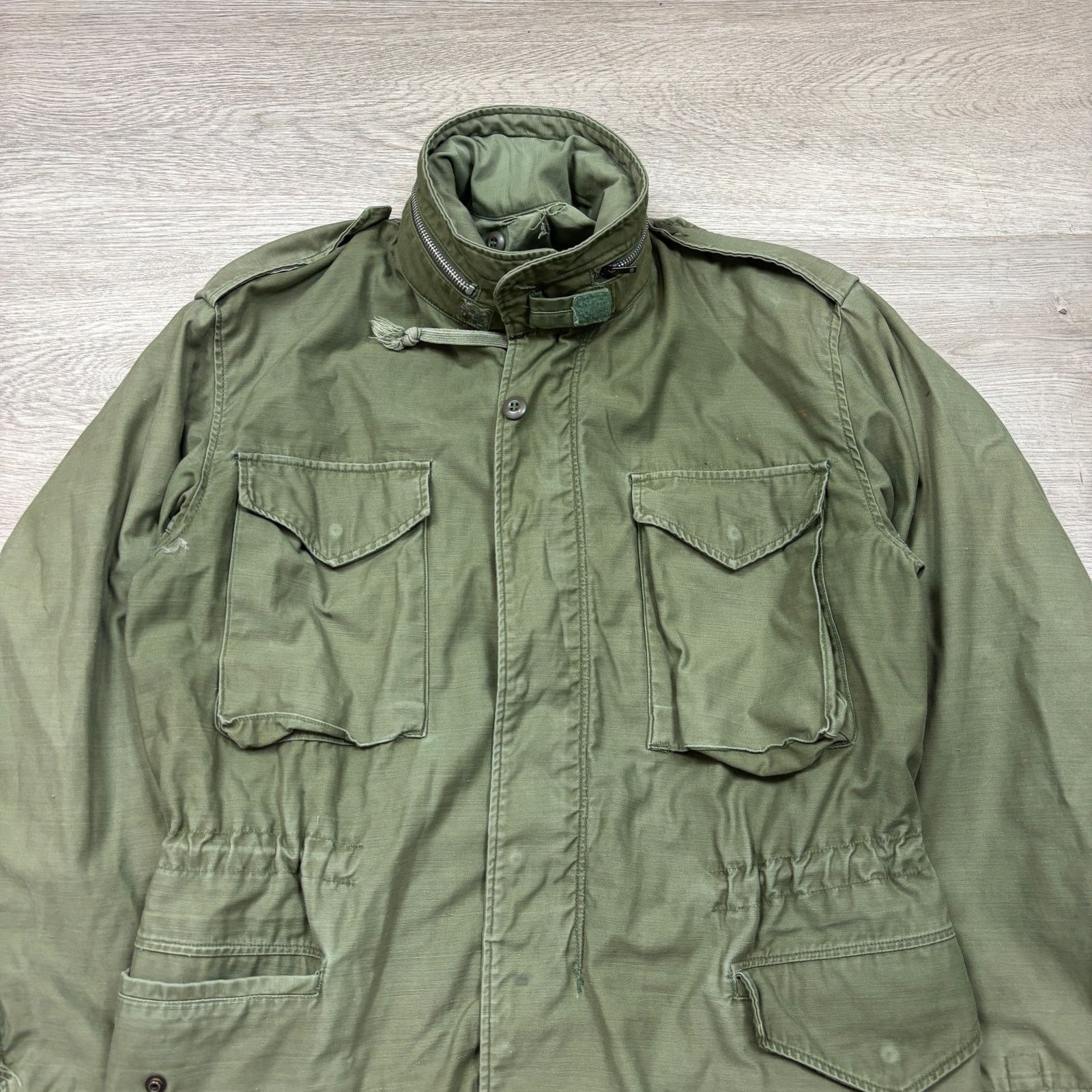 Vintage VTG 60s OG 107 M65 Military Jacket Med Scovill First Pattern Size US M / EU 48-50 / 2 - 2 Thumbnail