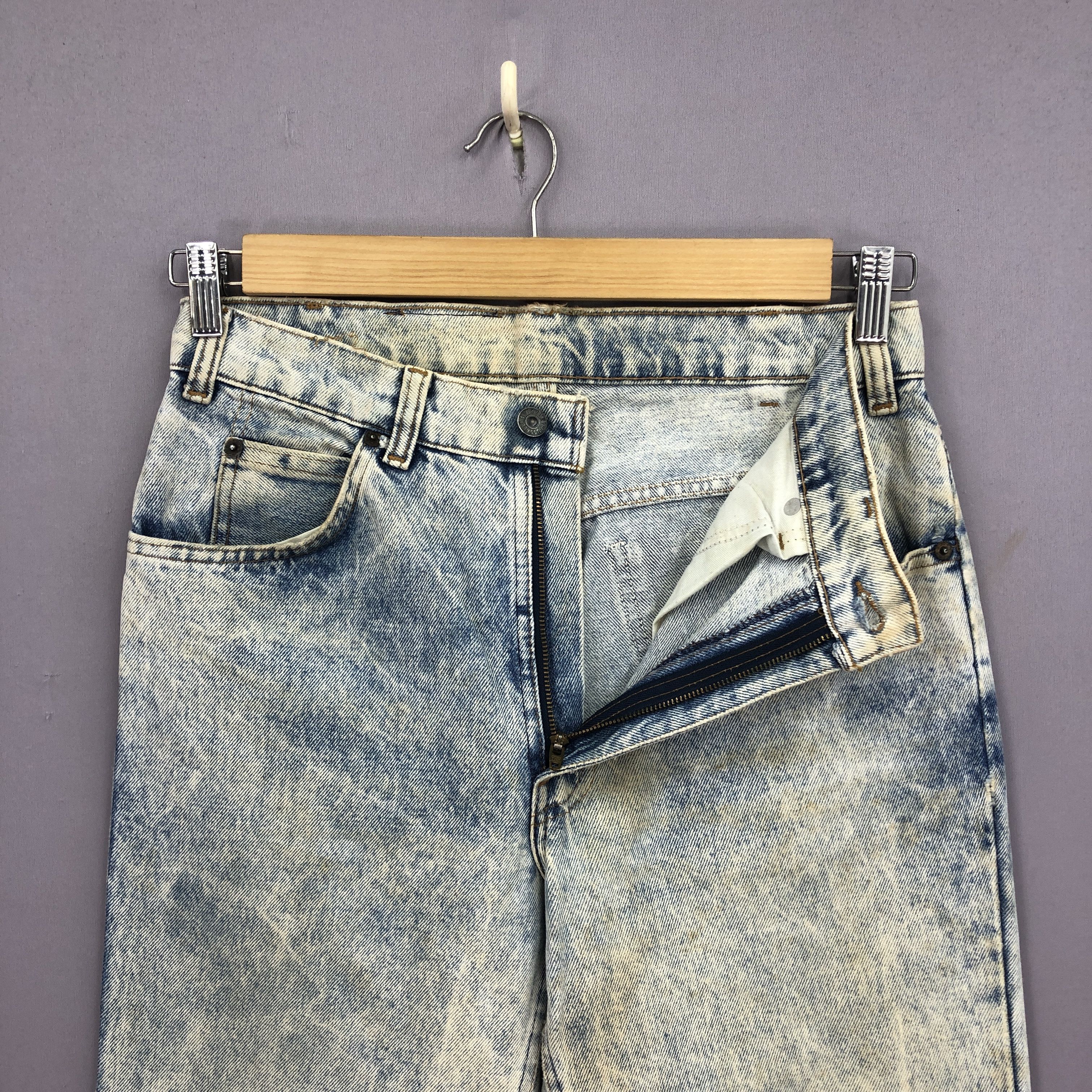 Levi's Vintage 90s Levis Acid Wash Jeans Levi's 631 Sunfaded Denim Size US 30 / EU 46 - 6 Thumbnail