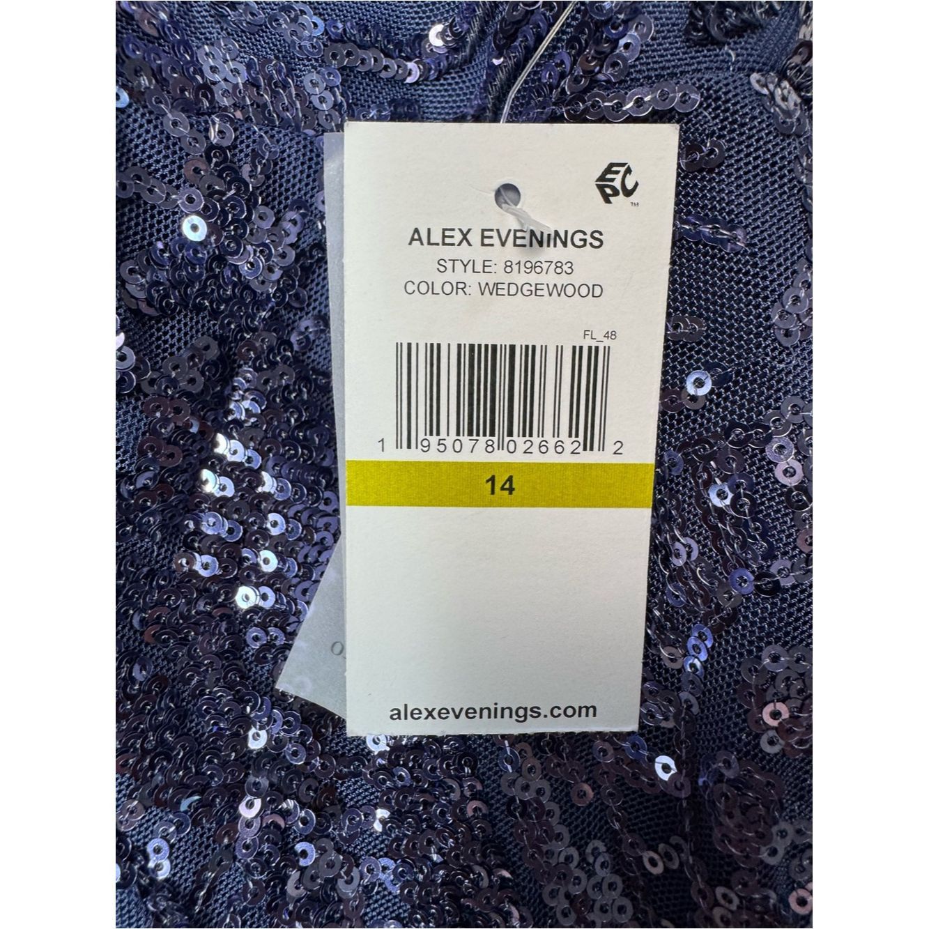 Alex Evenings NWT New $239 Alex Evenings Sequin Fit-and-Flare Midi Dress Size XL / US 12-14 / IT 48-50 - 7 Thumbnail