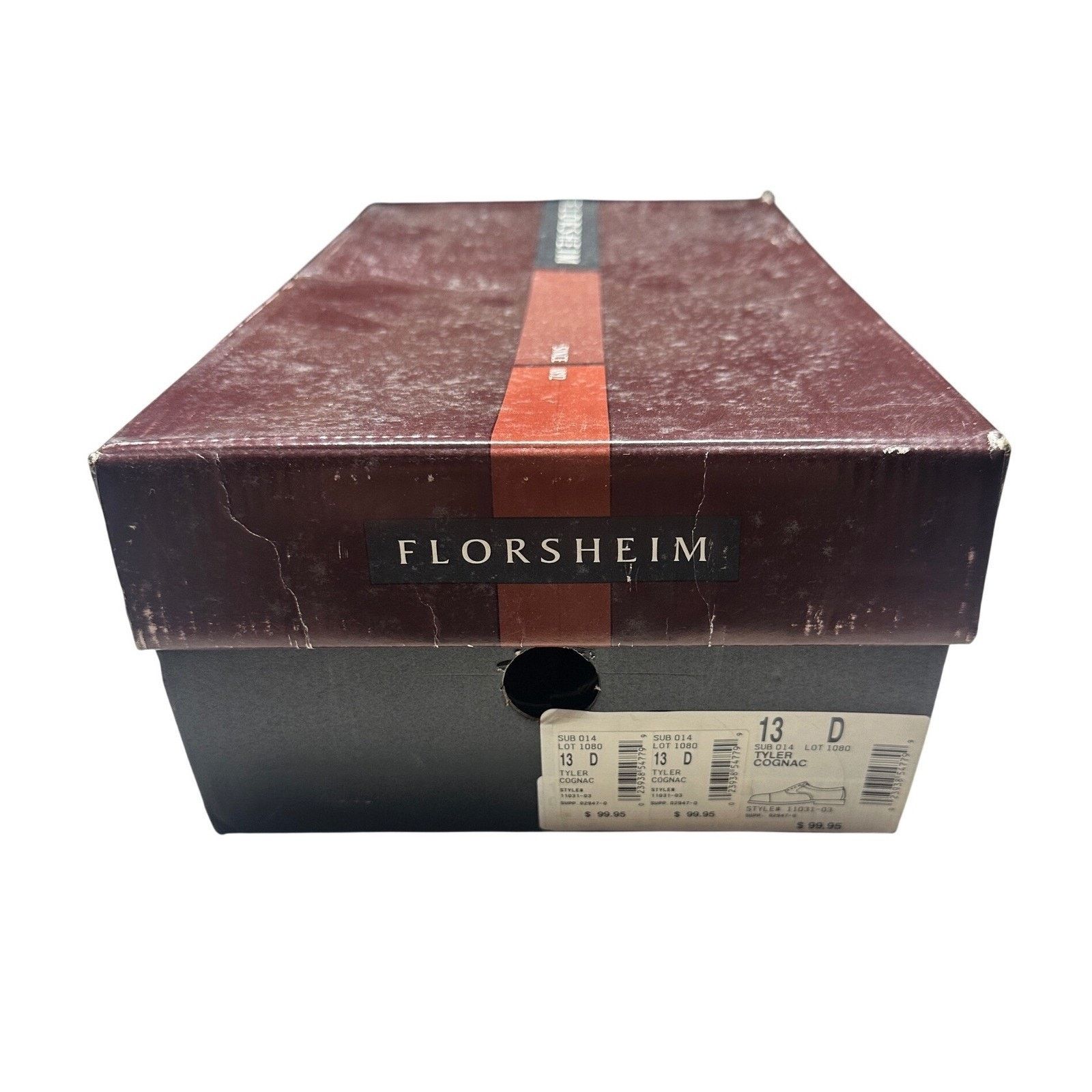 Florsheim Florsheim Tyler Derby Mens 13 Cognac Leather Dress Shoes NEW Size US 13 / EU 46 - 8 Thumbnail
