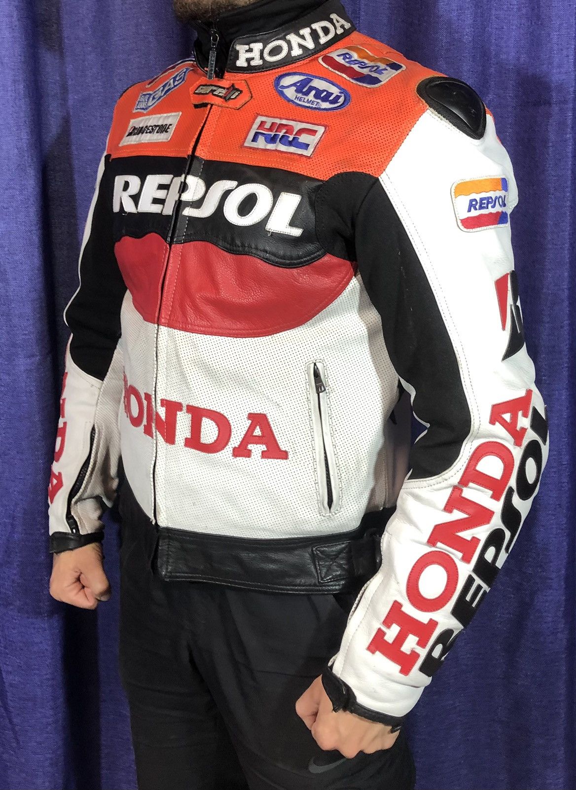 Alpinestars × Dainese × Yamaha Honda Motorcycle leather jacket