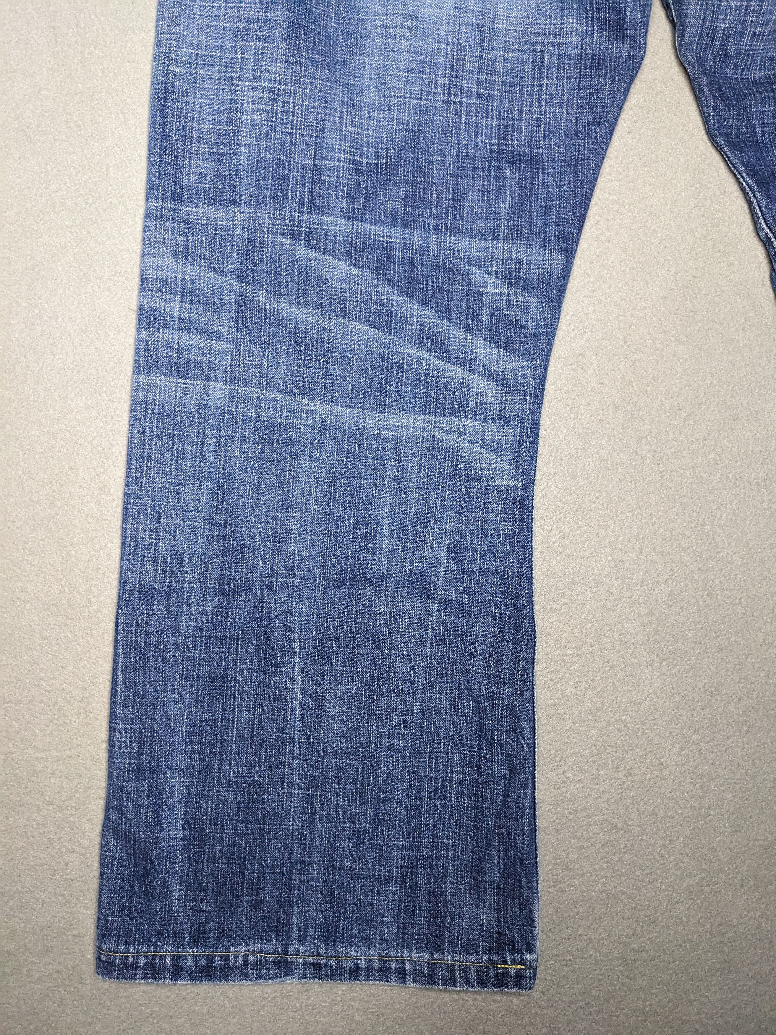 Guess VTG Guess Jeans The Cliff Bootcut Denim 35x29 Y2K Distressed Size US 35 - 14 Thumbnail