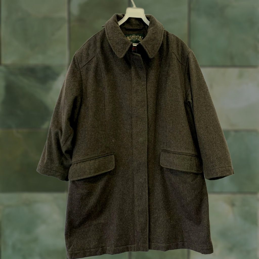 Vintage VINTAGE Loden Frey 1842 Wool Loden Coat Jacket Gore-Tex Brown Austrian Hunting Coat Women M Brown Hunting Coat Gore-Tex Loden Frey 1842 Coat Size M / US 6-8 / IT 42-44 - 1 Thumbnail