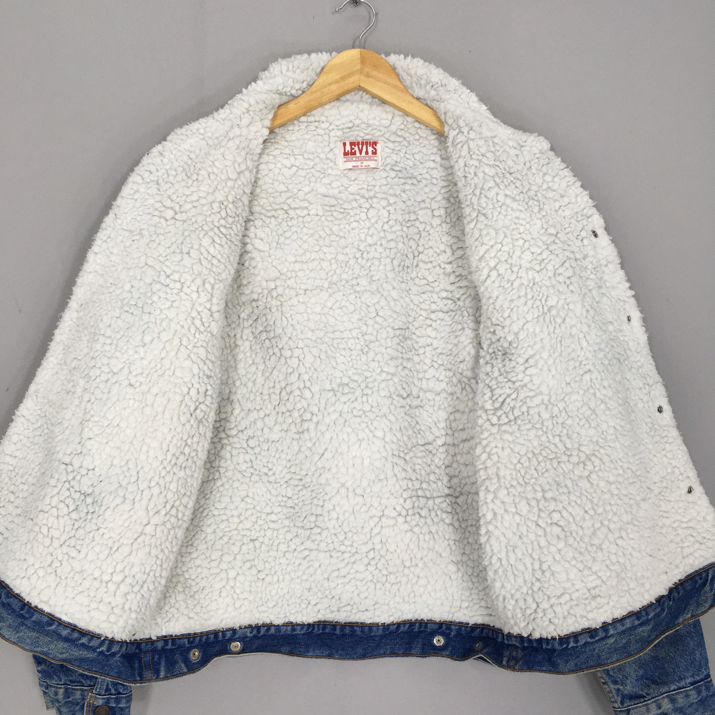 Levi's × Vintage Vintage 90s Levi's Sherpa Trucker Denim Jacket Medium Size US M / EU 48-50 / 2 - 10 Thumbnail