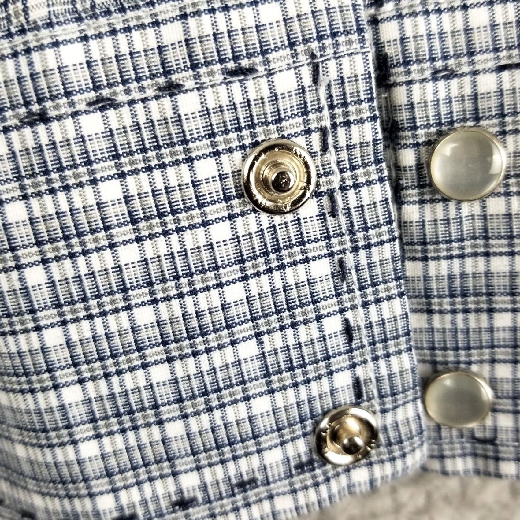 Vintage Cowboy Legend Shirt Men L Plaid Western Cowboy 90s Snap Button-Up Casual Business Party/Cocktail Formal Travel Workwear Size US L / EU 52-54 / 3 - 7 Thumbnail