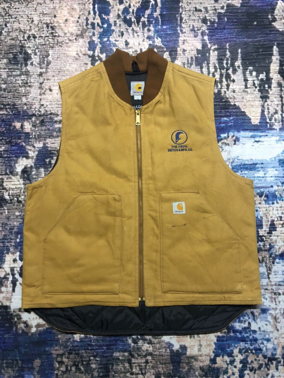 Carhartt Carhartt Brown The Frog Switch & Mfg.Co Vest Quilted lining Size US L / EU 52-54 / 3 - 1 Thumbnail