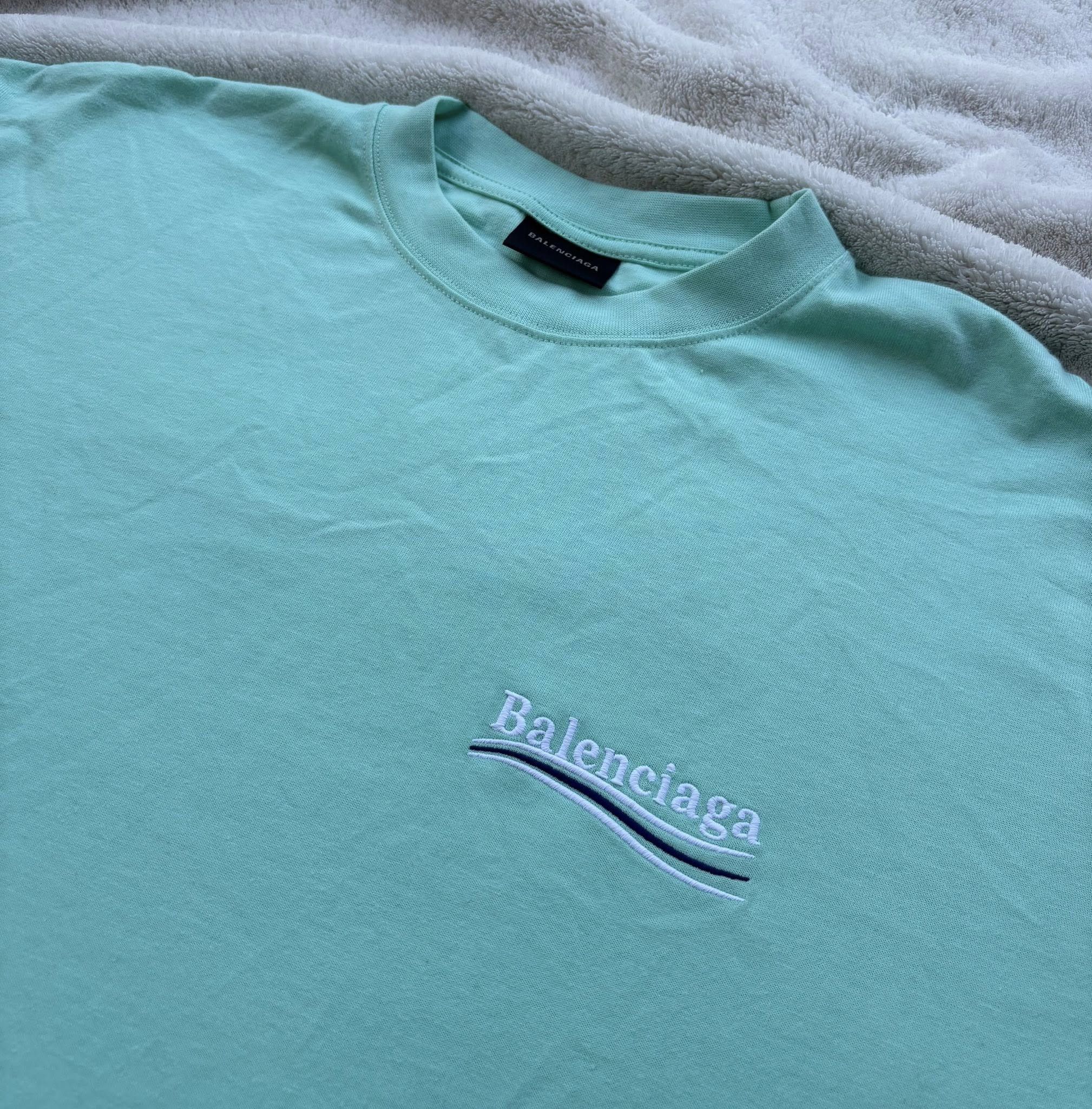 Balenciaga Balenciaga Tiffany Embroidered Political Campaign Logo Tee Size US M / EU 48-50 / 2 - 2 Thumbnail