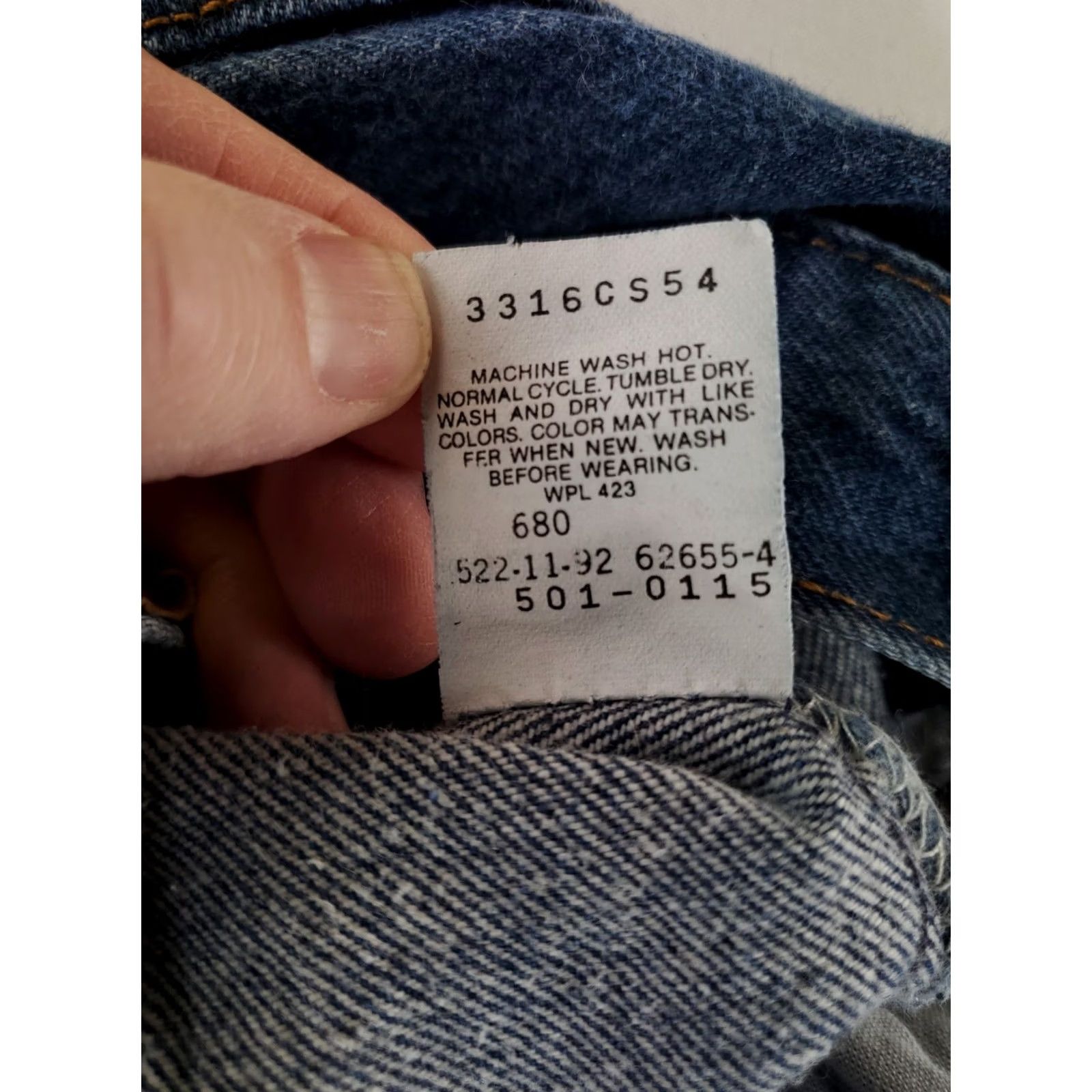 Levi's VINTAGE Levi's 501 Jeans Blue Mens 30 Inseam 33 Straight 90s Straight Jeans 90s Mens Blue 32x34 30x33 Actual Size US 30 / EU 46 - 5 Thumbnail