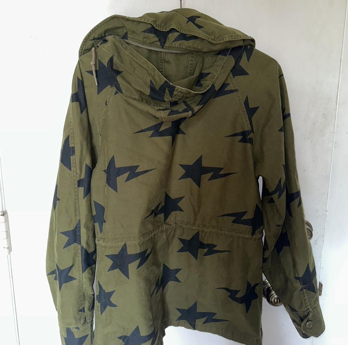 Bape Vintage Military Bapesta Star Logo Jacket Size US L / EU 52-54 / 3 - 5 Thumbnail