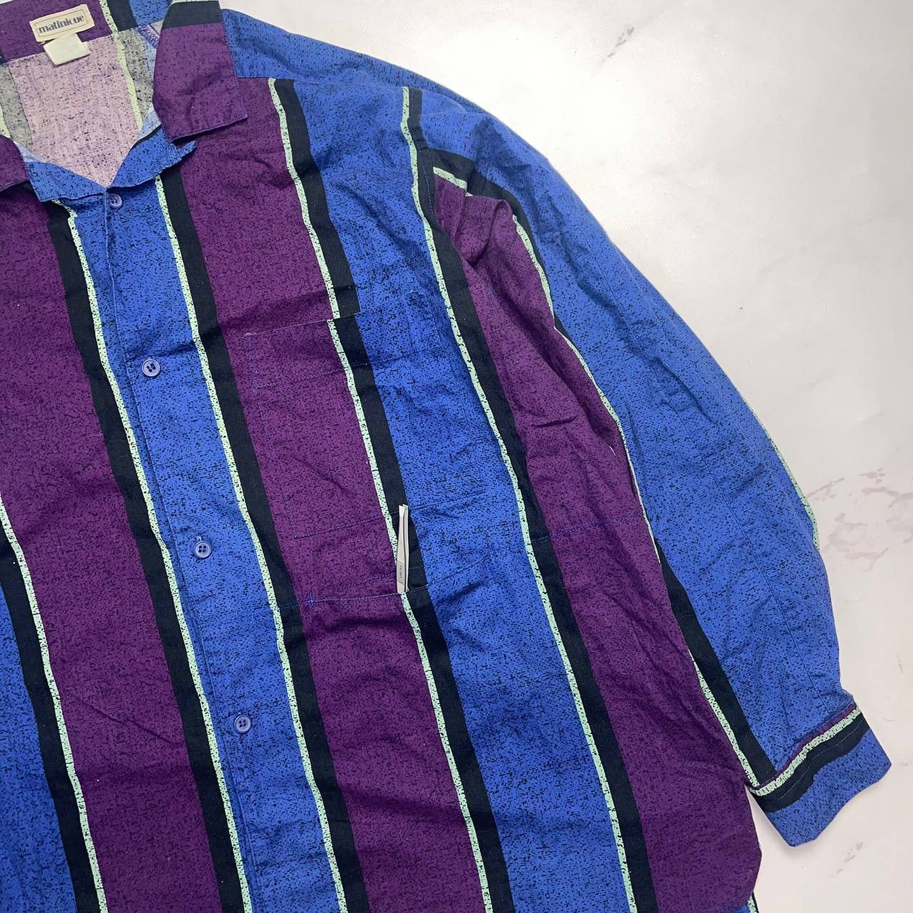 Vintage Vintage x streatwear 90s Martinique Rainbow Button Shirt Size US L / EU 52-54 / 3 - 7 Thumbnail