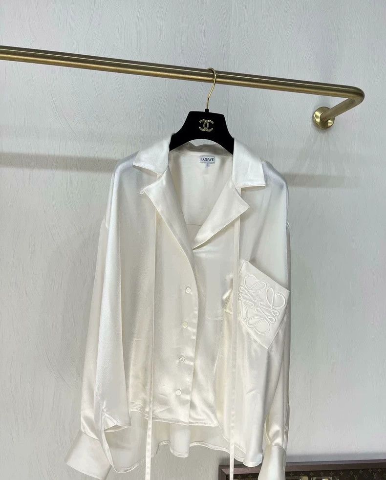 Loewe Loewe Silk Sash Button-Up Shirt - dmc Size US M / EU 48-50 / 2 - 1 Thumbnail