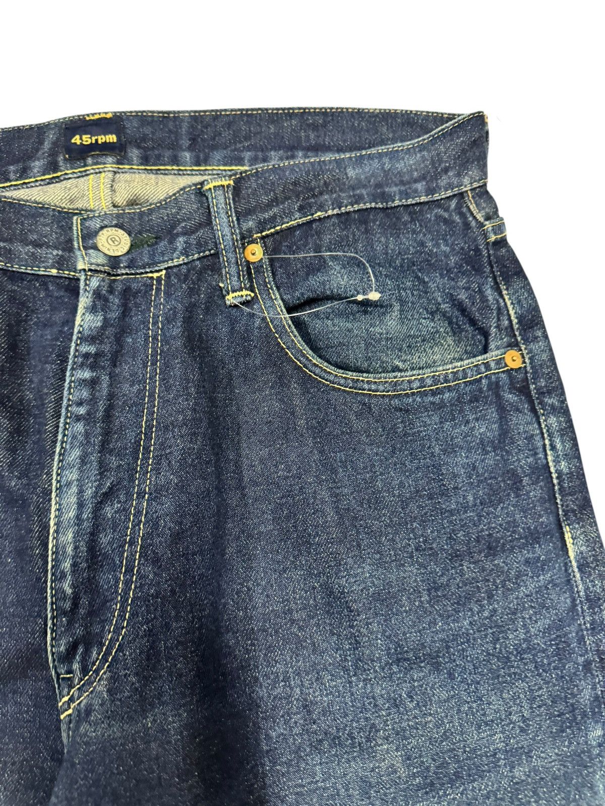 45rpm Vtg🔥90’s 45rpm Studio Straight Cut Indigo Jeans Size US 32 / EU 48 - 11 Thumbnail