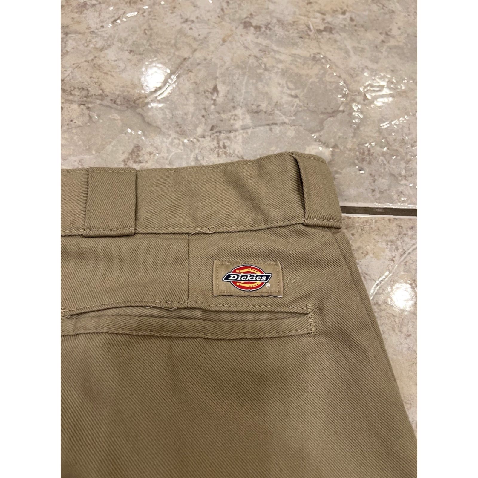 Dickies Dickies 874KH Original Fit Twill Work Pants Khaki Mens 42X32 Straight Sewn Pockets Zipper Hook & Eye Vintage No Size US 42 / EU 58 - 4 Thumbnail