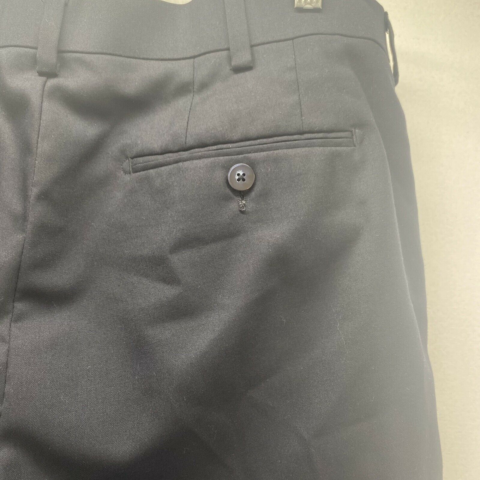 Apt. 9 Apt 9 Mens Dress Pants 36x32 Black Straight Leg Polyester Size US 36 / EU 52 - 12 Thumbnail