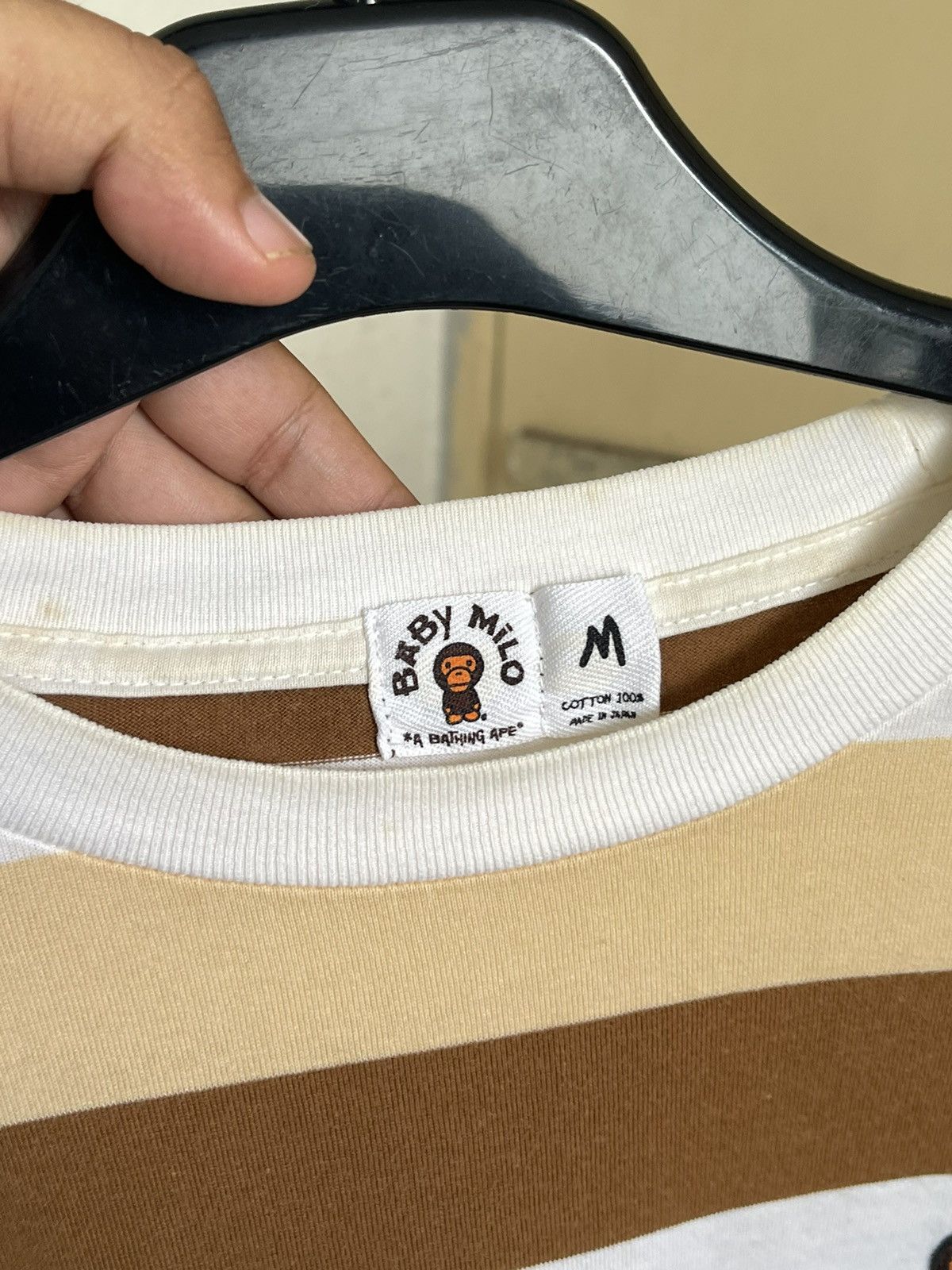 Bape Baby Milo Bape Ape Head Striped Longsleeve Size US M / EU 48-50 / 2 - 5 Thumbnail