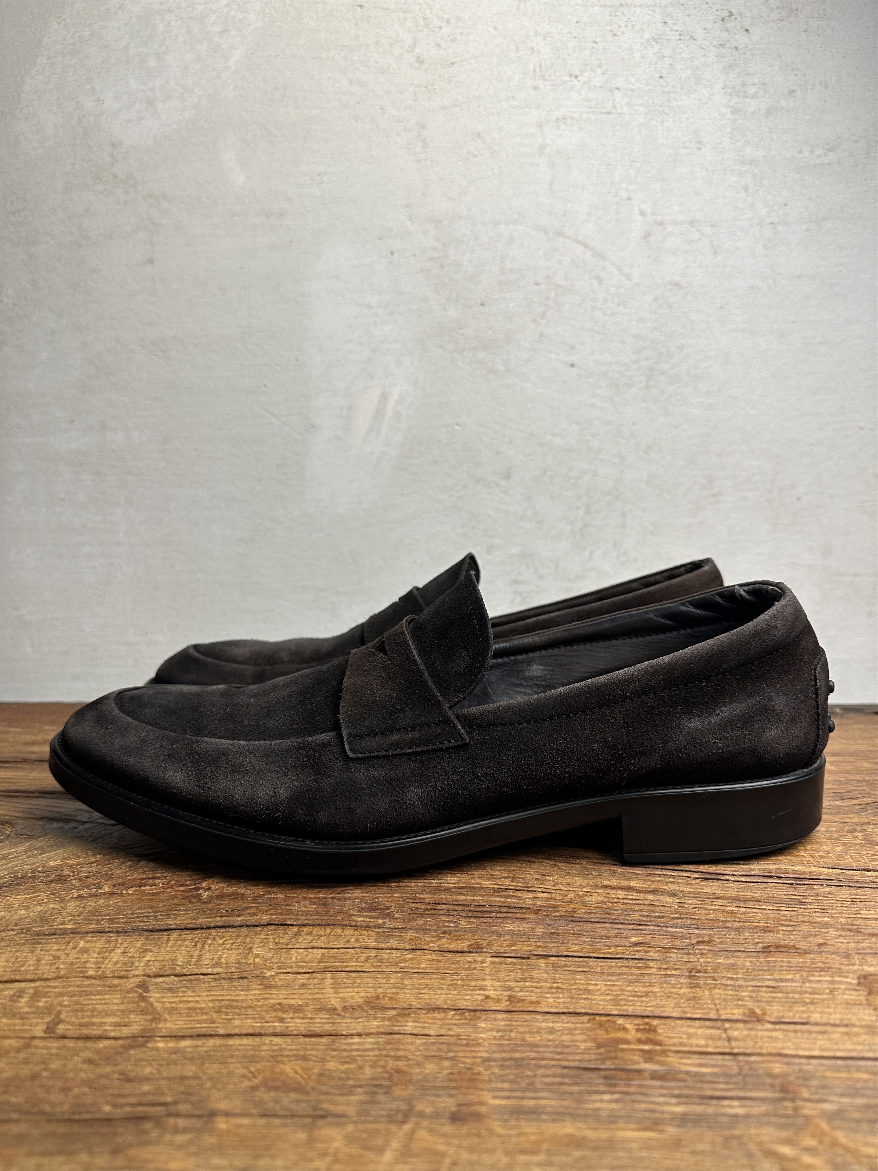 Tod's Tod's Formal Brown Suede Loafers Size US 11 / EU 44 - 1 Thumbnail