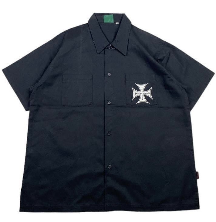 image of Harley Davidson Psycho Wheels Kustom Klothing Shirt in Black, Men's (Size Medium)