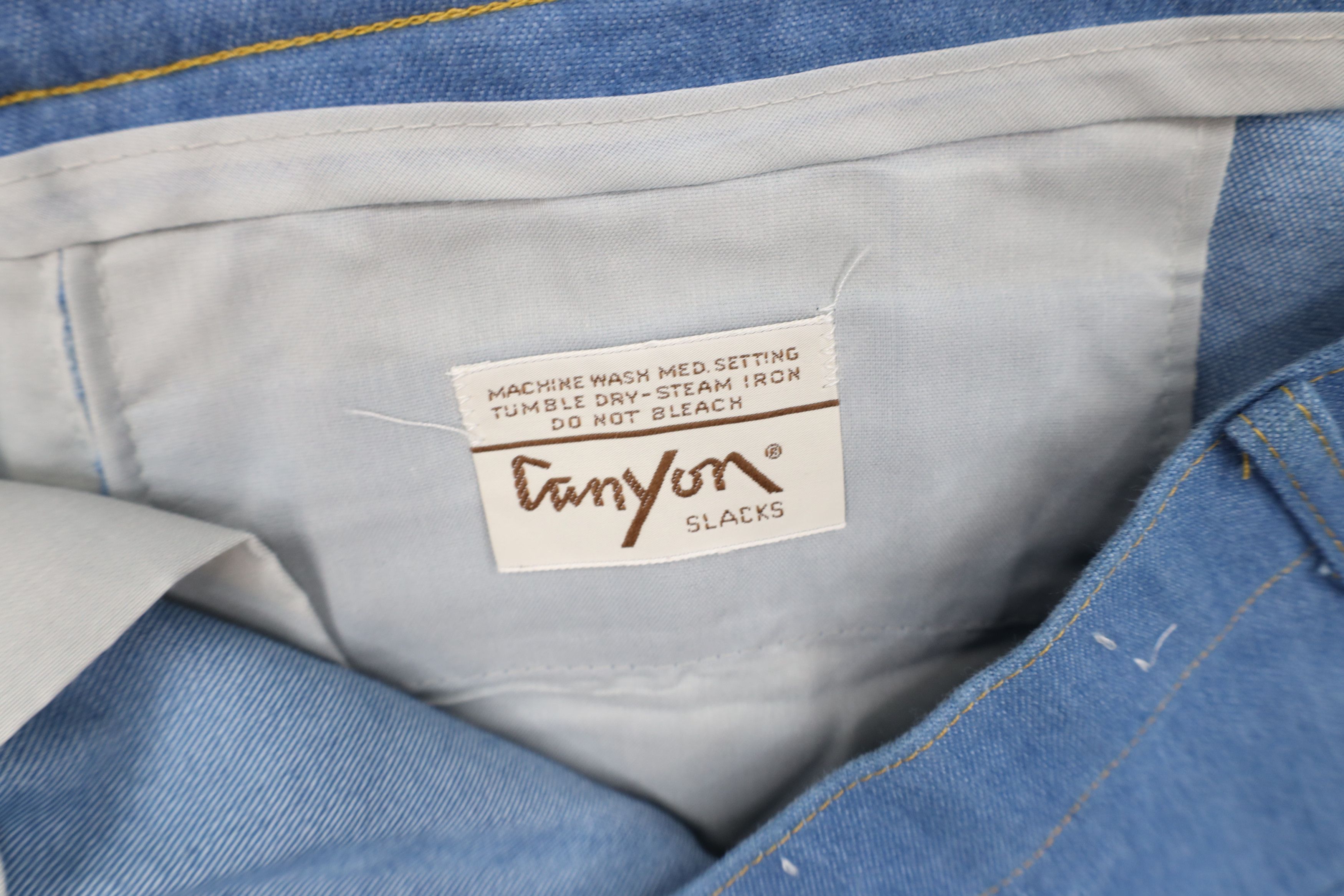 Vintage Vintage 70s Streetwear Wide Leg Bell Bottoms Jeans Blue USA Size US 38 / EU 54 - 7 Thumbnail