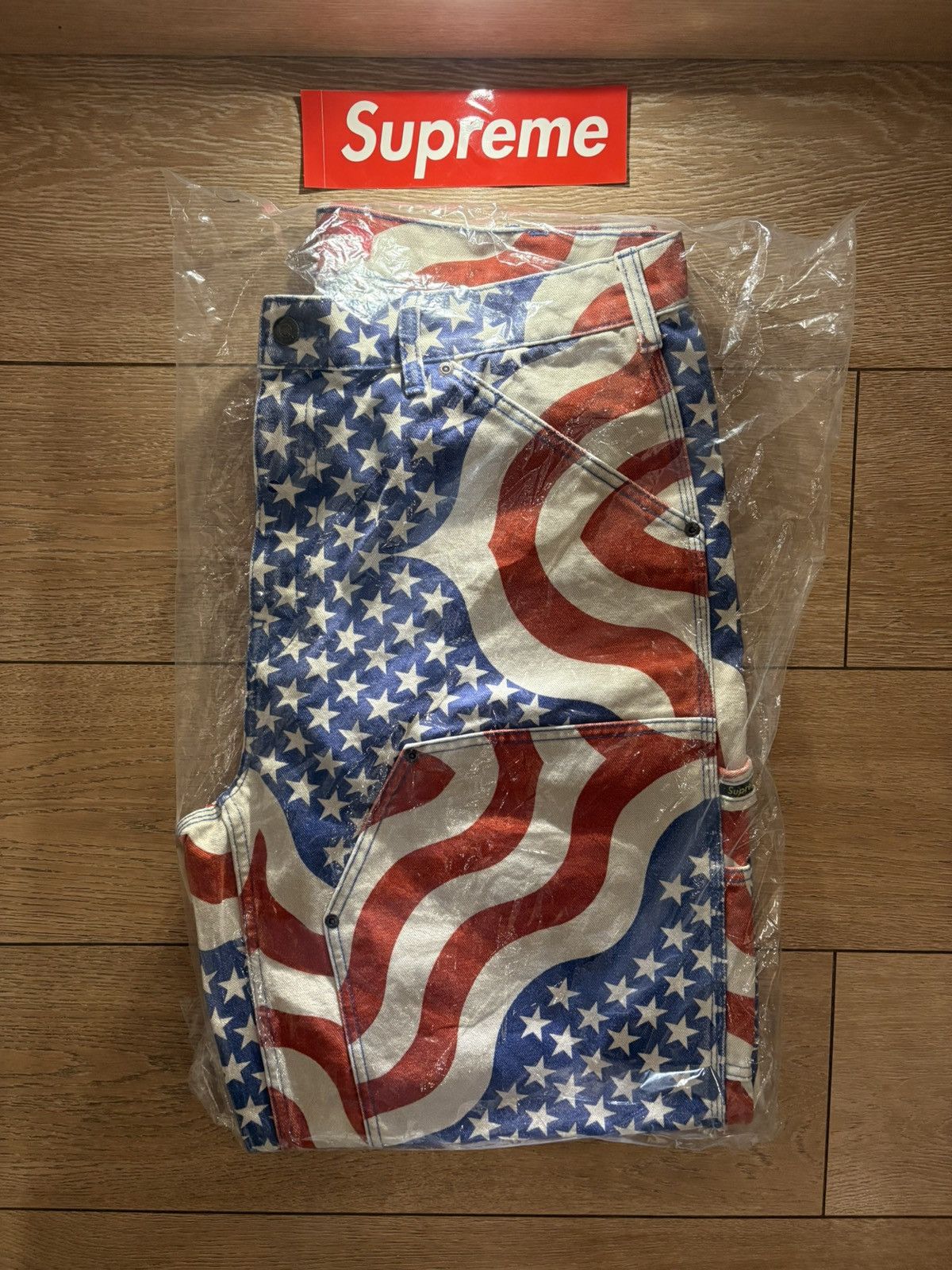 Supreme Flag Double Knee Painter Pant - Size:36 Size US 36 / EU 52 - 1 Thumbnail