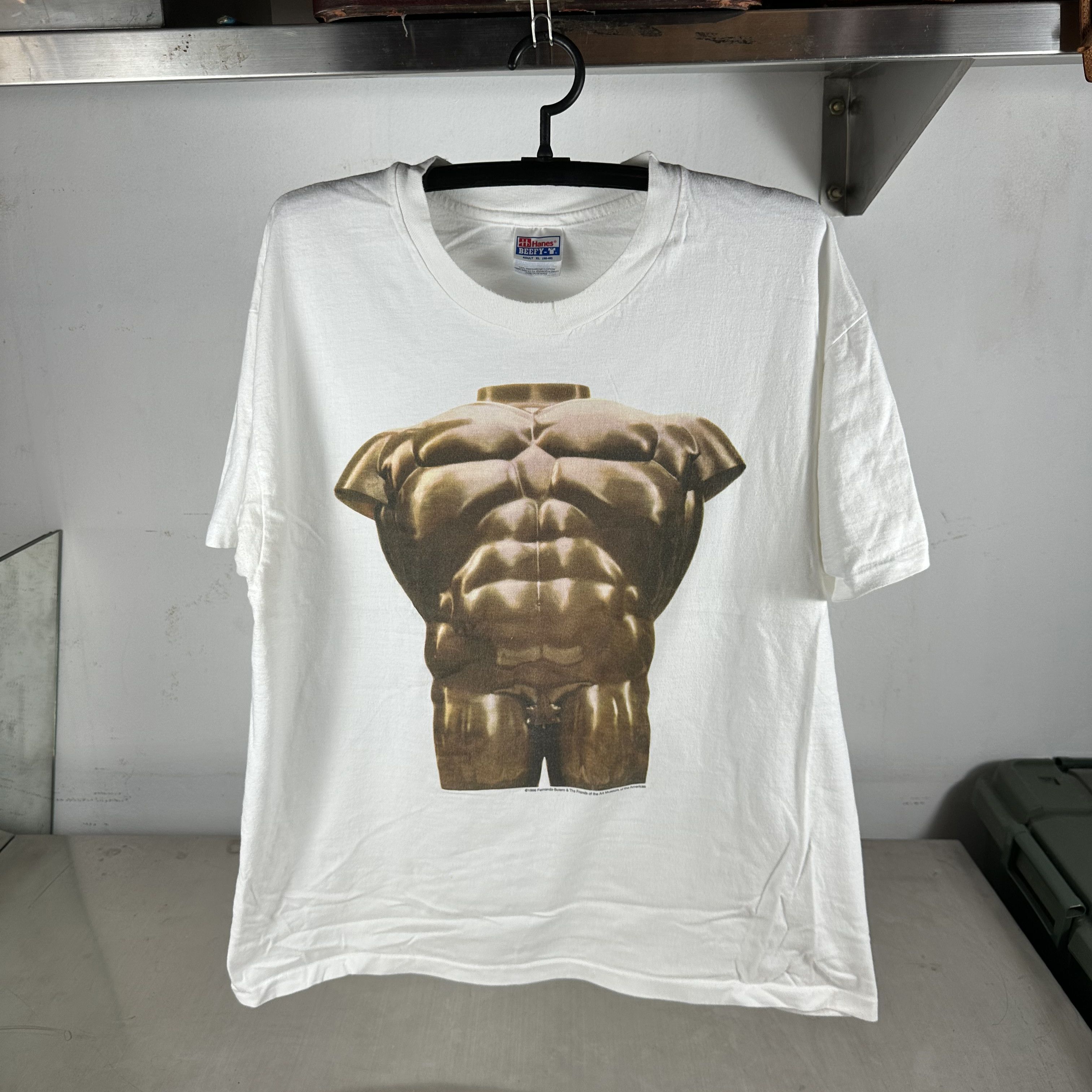 Vintage 1996 Fernando Botero Art Museum of the Americas T-Shirt Size US XL / EU 56 / 4 - 1 Thumbnail