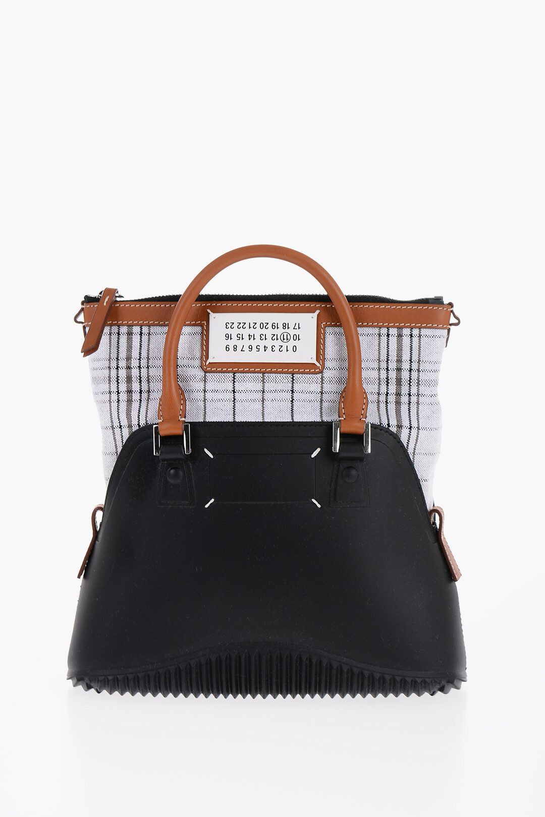 Maison Margiela og1mm1224 Size: OS / Rubber 5AC Handbag in Black Size ONE SIZE - 1 Thumbnail