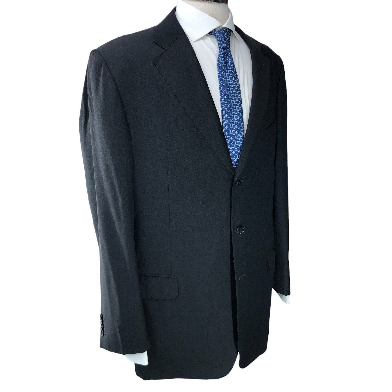 Ermenegildo Zegna Ermenegildo Zegna Mens Size 44L Sportcoat Jacket Blazer Gray Size 44L - 11 Thumbnail