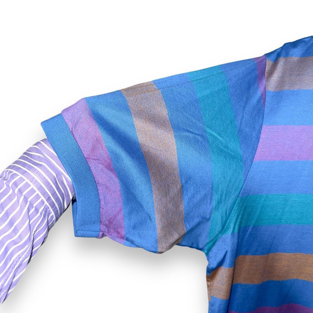 Other Jeff Rose Multicolored Stripe Italian Cotton Polo Shirt Sz M Size US M / EU 48-50 / 2 - 4 Thumbnail