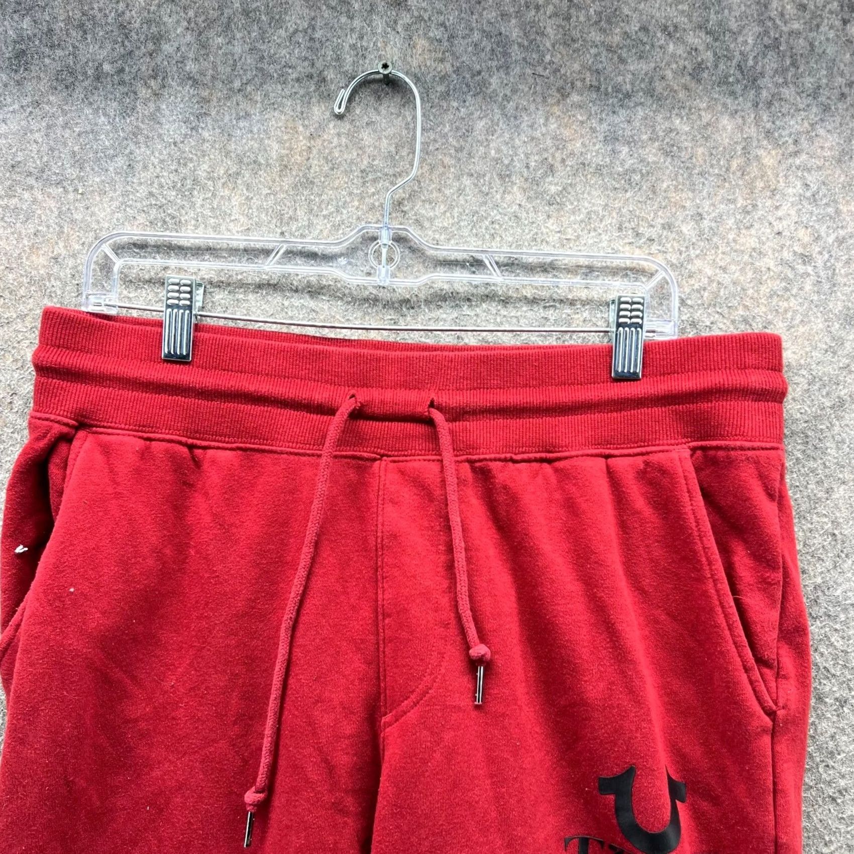 True Religion True Religion Jogger Mens M Red Elastic Waist Buddha Sweatpants Tapered Size US 31 - 6 Thumbnail