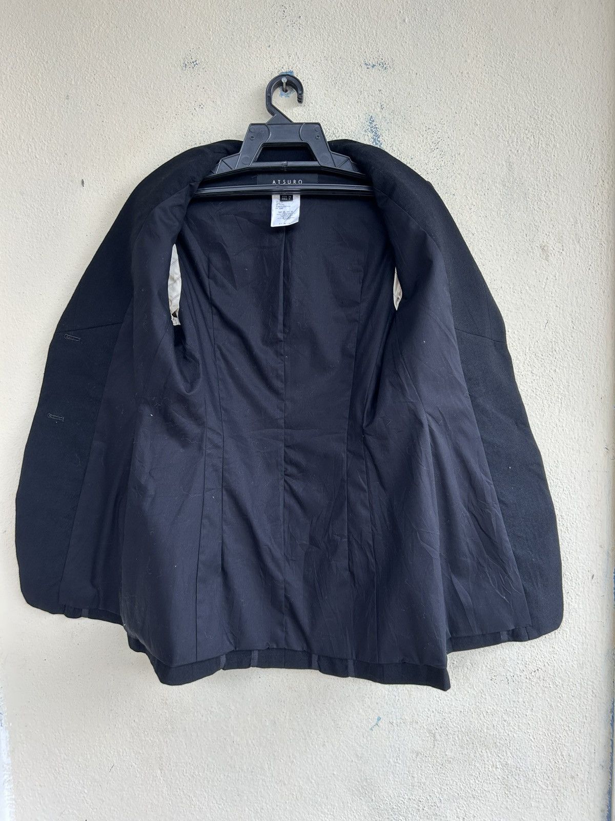 ATSURO TAYAMA × Designer × Yohji Yamamoto Atsuro Tayama Pleated Blazer Jacket Size S / US 4 / IT 40 - 3 Thumbnail