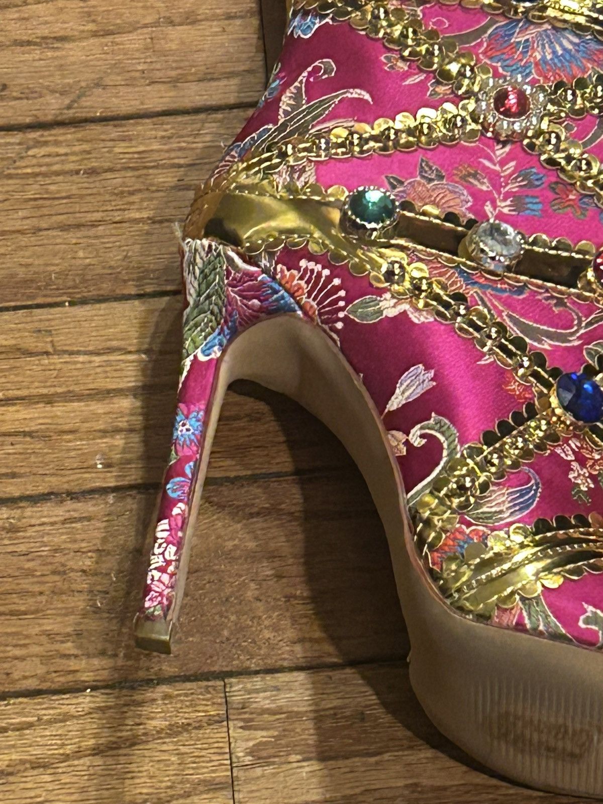 Azalea Wang Azalea wang Confident Pink Embellished Size US 7.5 / IT 37.5 - 6 Thumbnail