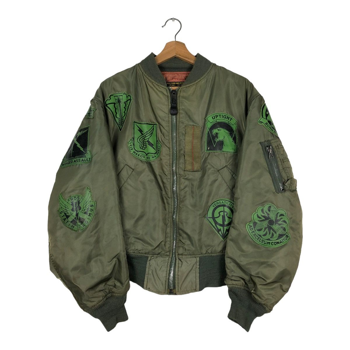 Avirex 🔥 VINTAGE AVIREX MA-1 REVERSIBLE BOMBER JACKET MADE