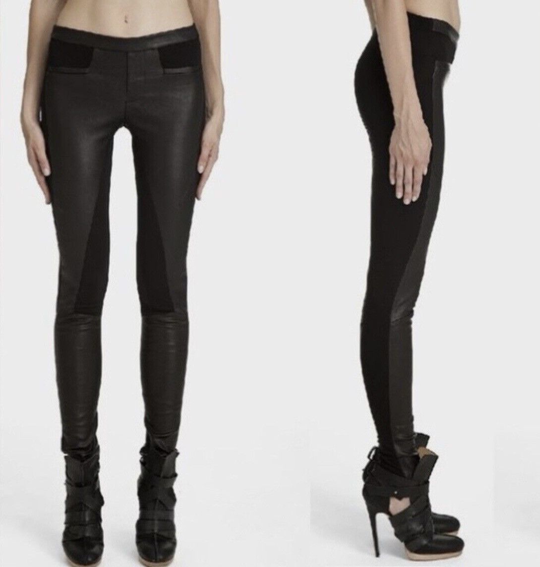 Helmut Lang Helmut Lang leather pants size 4 Size 27" / US 4 / IT 40 - 6 Thumbnail