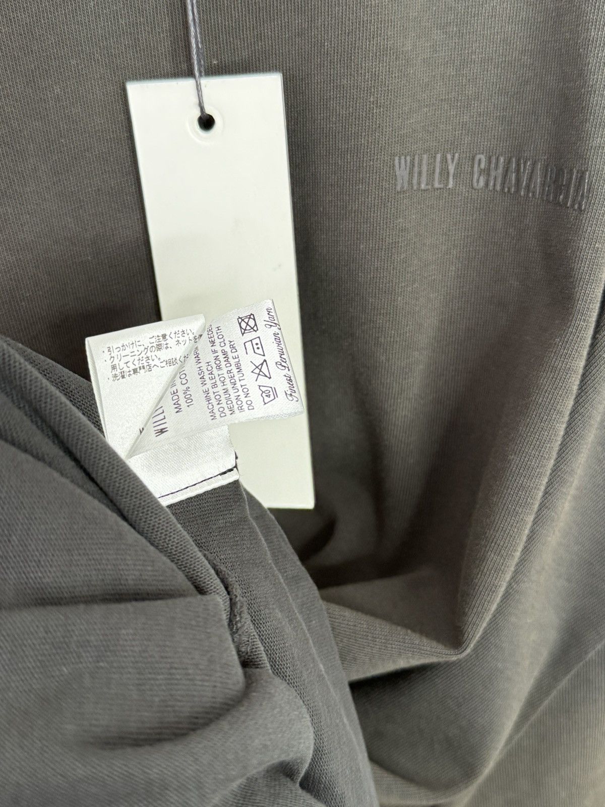 Willy Chavarria WILLY CHAVARRIA BUFFALO LS BLACK CLAY TEE Size US L / EU 52-54 / 3 - 8 Thumbnail