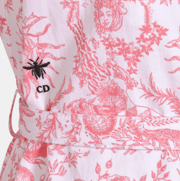 Dior o1w1db10925 442R25 Shirt Mini Dress in White/Candy Pink Size XL / US 12-14 / IT 48-50 - 3 Thumbnail