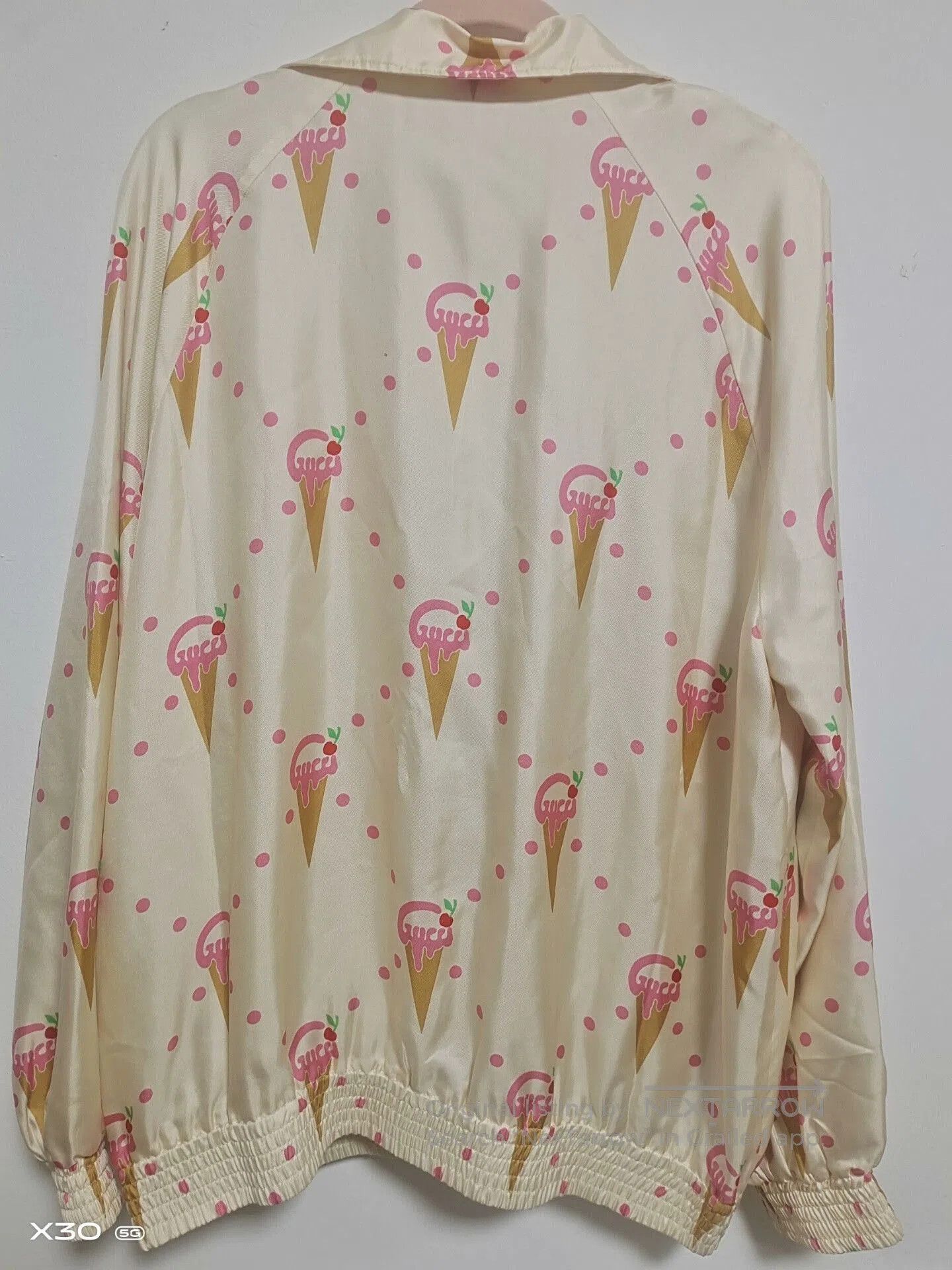 Gucci Gucci Silk Ice Cream Jacket. Size L / US 10 / IT 46 - 3 Thumbnail