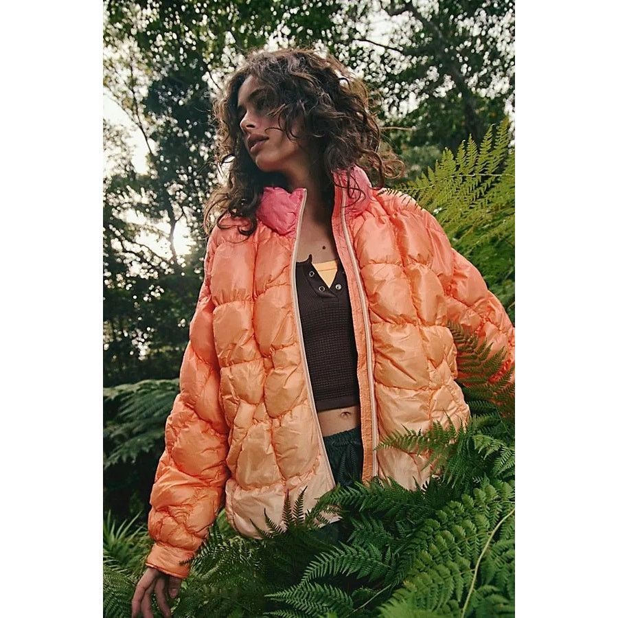 Free People NWT Scrunchy Glossy Pippa Packable Puffer Jacket $228 Small Size S / US 4 / IT 40 - 3 Thumbnail