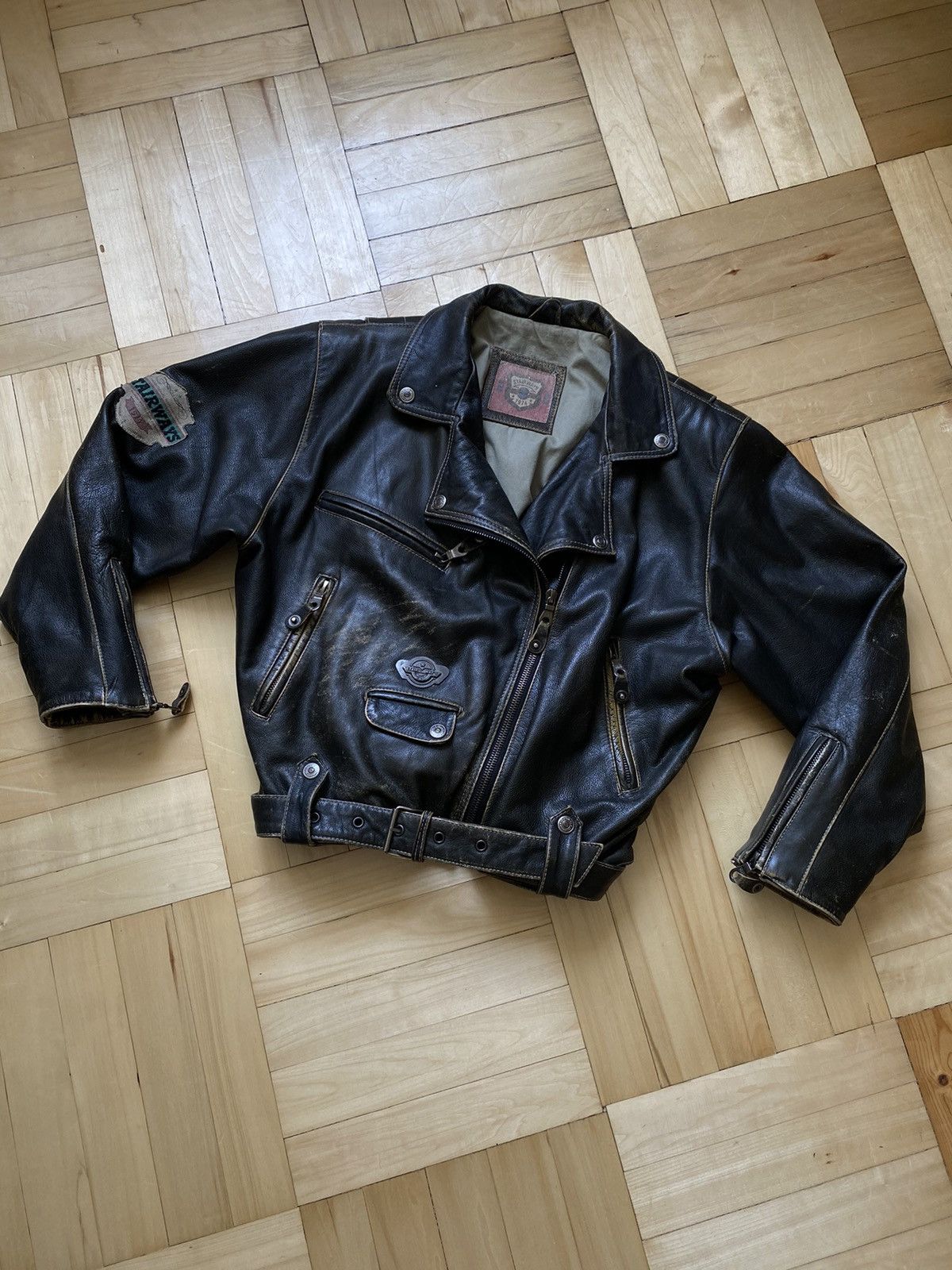 Designer Leather Jacket Stairways Riri Zipper Size US M / EU 48-50 / 2 - 2 Thumbnail