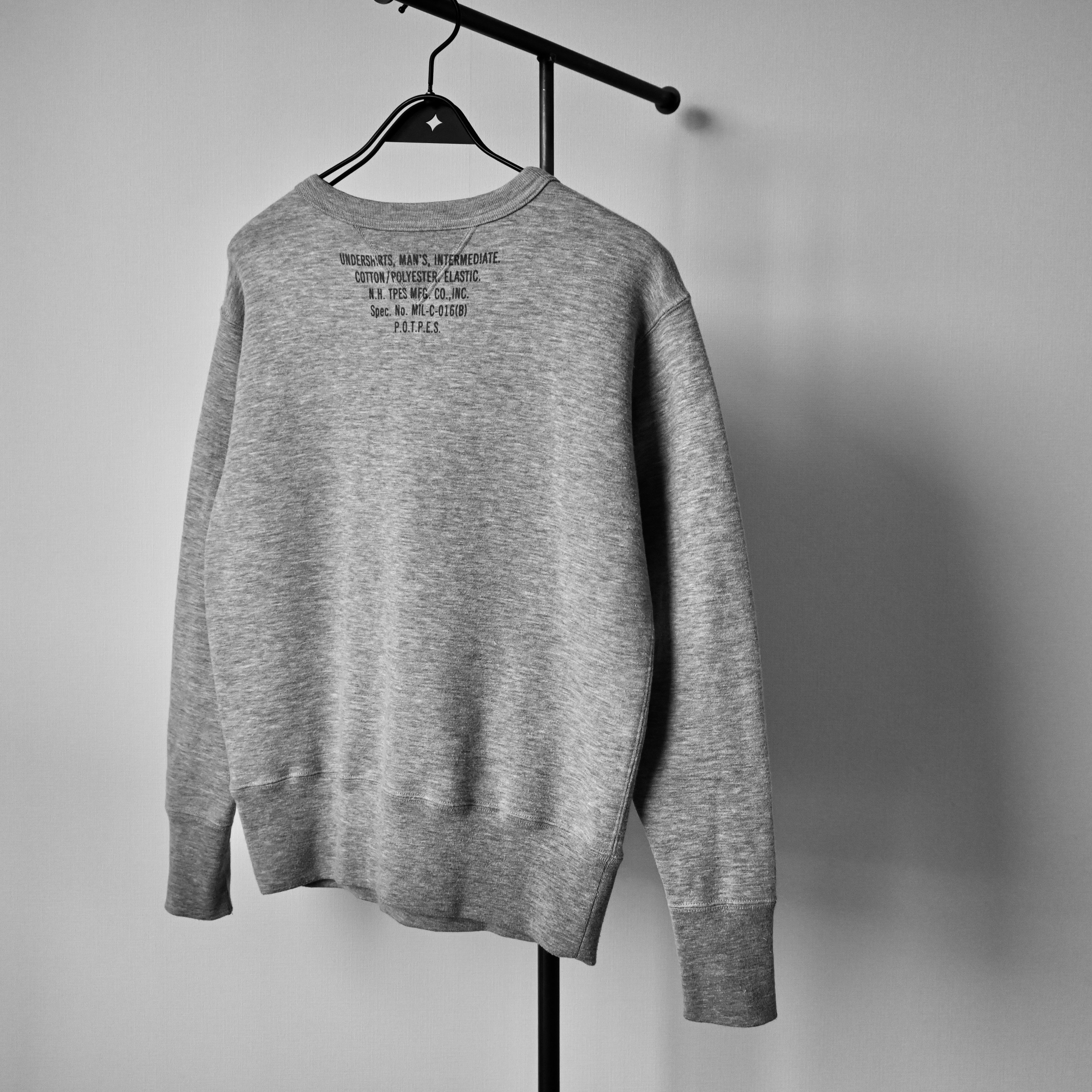 N. Hoolywood mil-stencil print sweatshirt made in Japan