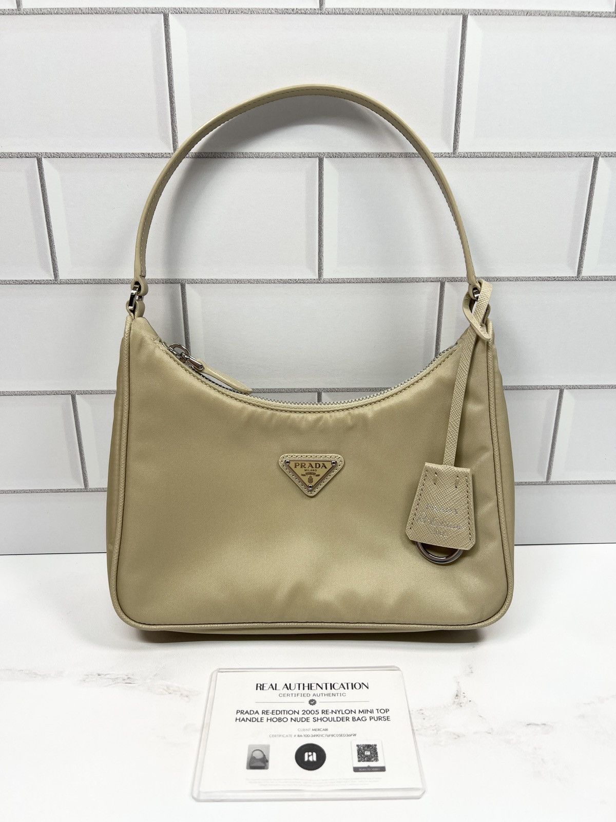 Prada Re-edition 2005 Re-nylon Zip Hobo Shoulder Bag Purse