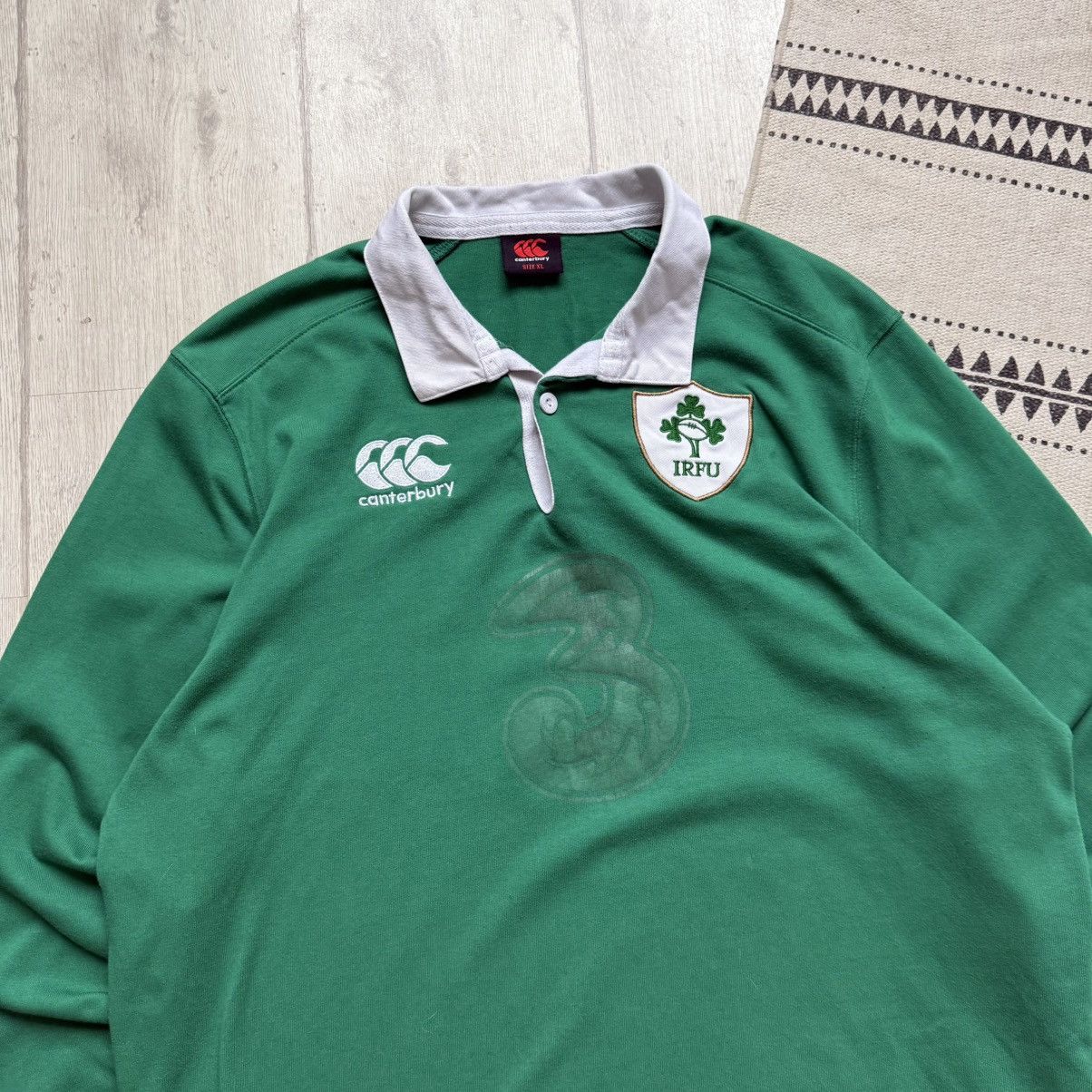 Canterbury of New Zealand 🏈 IRFU Vintage Canterbury Ireland Rugby jersey Blockore Y2K Size US XL / EU 56 / 4 - 2 Thumbnail