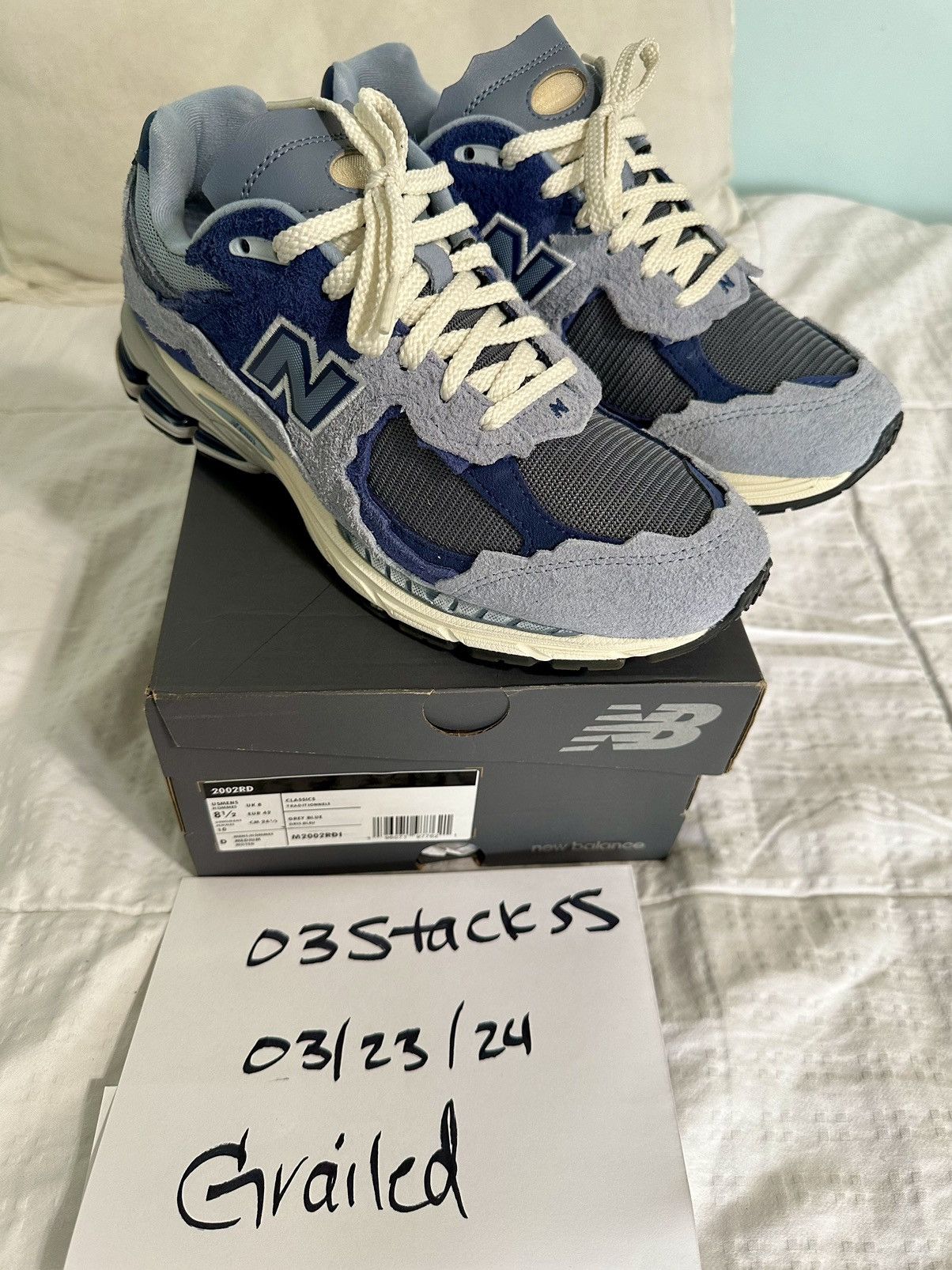 New Balance New Balance 2002r Protection Pack Blue 8.5 Size US 8.5 / EU 41-42 - 10 Thumbnail