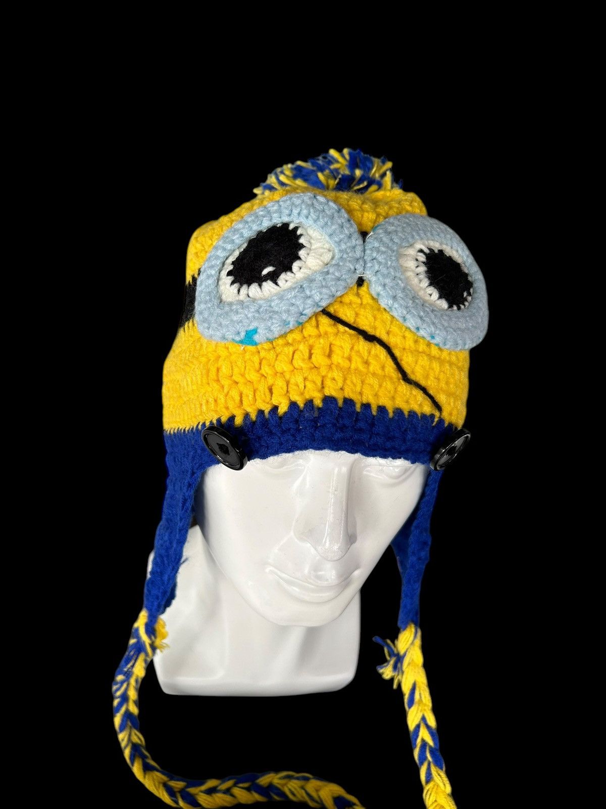 Japanese Brand × Kapital × Vintage Minions Crochet Knitted handmade Beanie Hats Rare☠️☠️ Size ONE SIZE - 10 Thumbnail