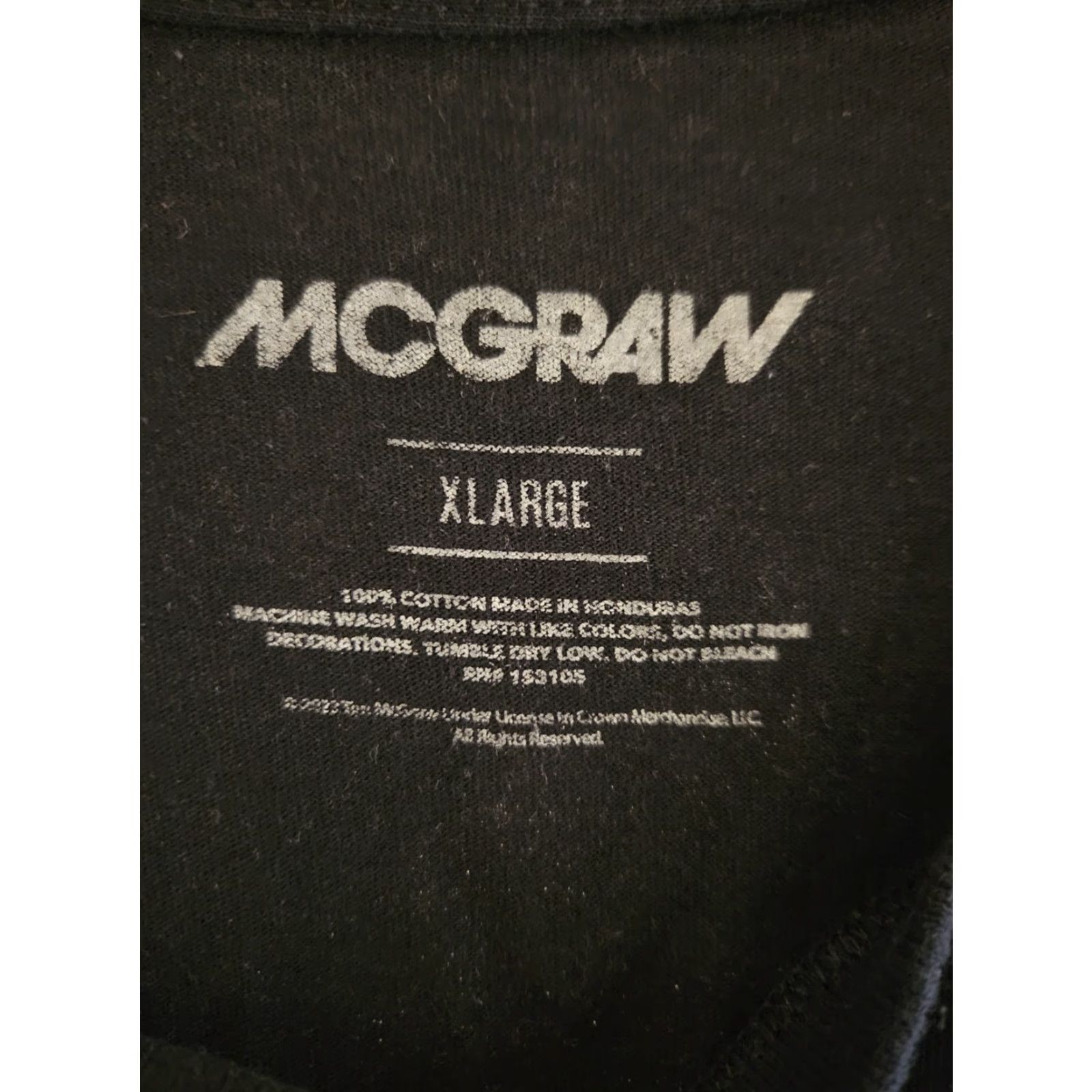 Doublet Tim McGraw T-Shirt Adult XL Black Double-Sided Concert Tour Graphic Print Crew Neck Short Sleeve Mens Shirt Size US XL / EU 56 / 4 - 3 Thumbnail