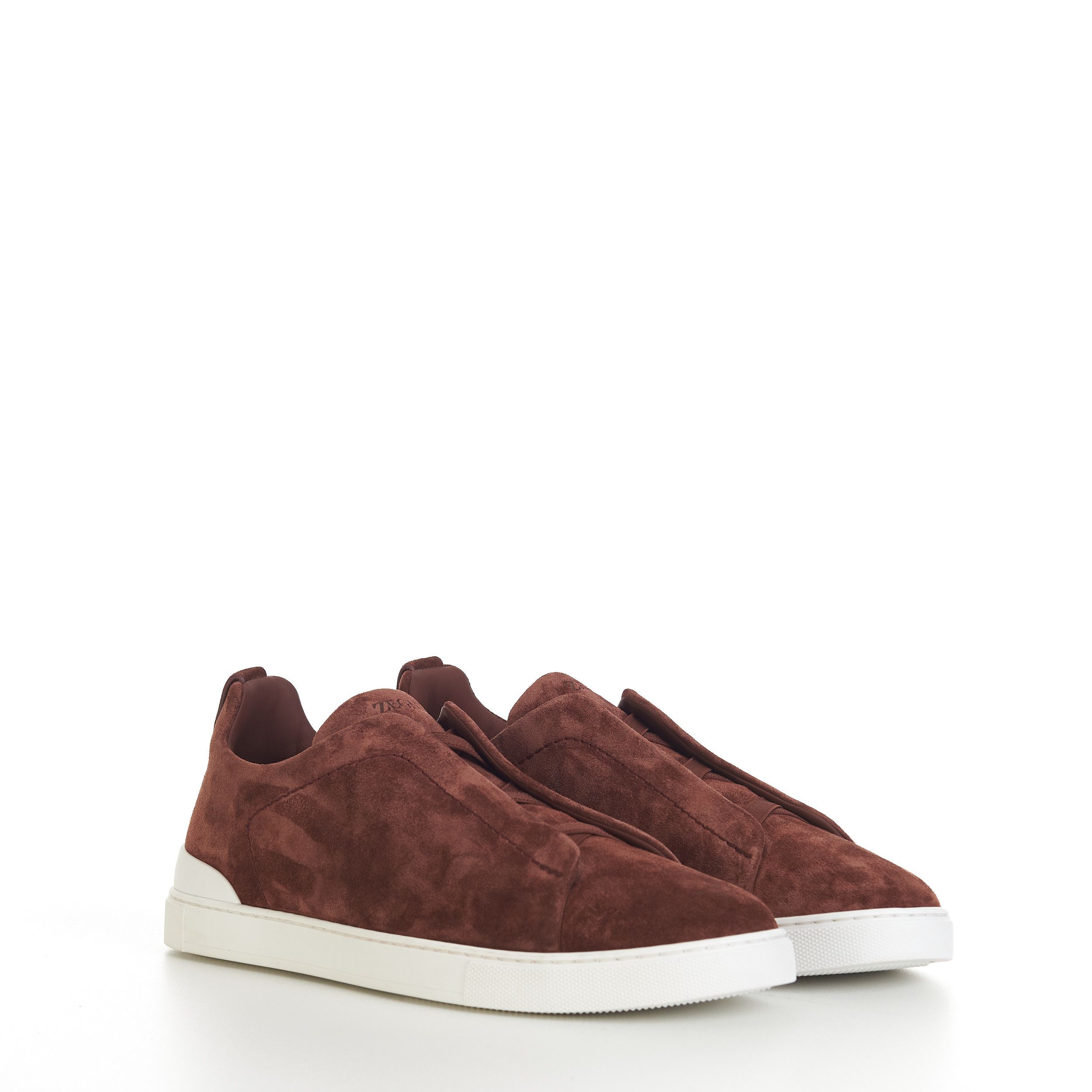 Ermenegildo Zegna Brown Suede Triple Stitch Sneakers Size US 9.5 / EU 42-43 - 1 Thumbnail