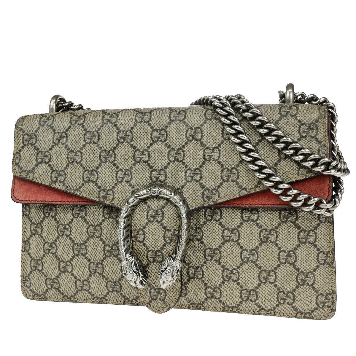 Gucci Dionysus Beige Canvas Shoulder Bag (Pre-Owned) Size ONE SIZE - 1 Thumbnail