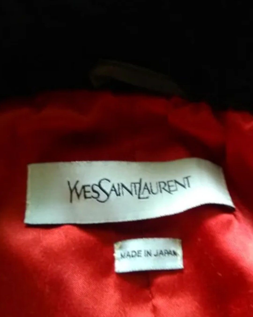Yves Saint Laurent RARE SHEARLING COLLAR DOUBLE BREASTED LEATHER COAT JACKET Size US XL / EU 56 / 4 - 3 Thumbnail