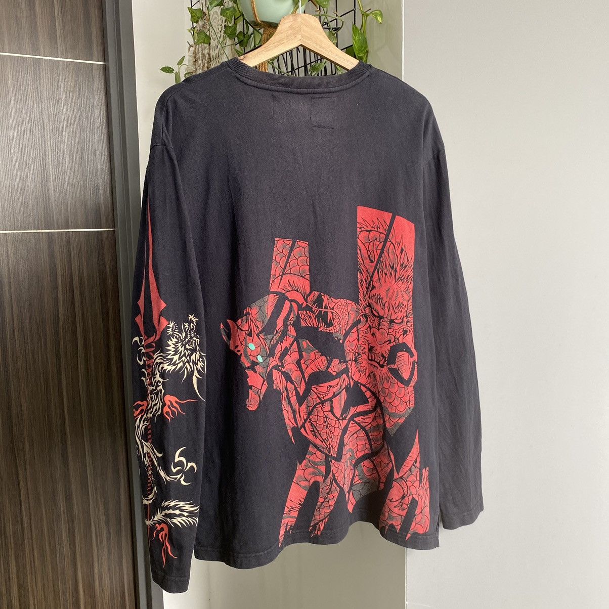 Anime Thrashed Faded NERV Evangelion Neon Genesis ERD GRUNGE TEE Size US XL / EU 56 / 4 - 1 Thumbnail