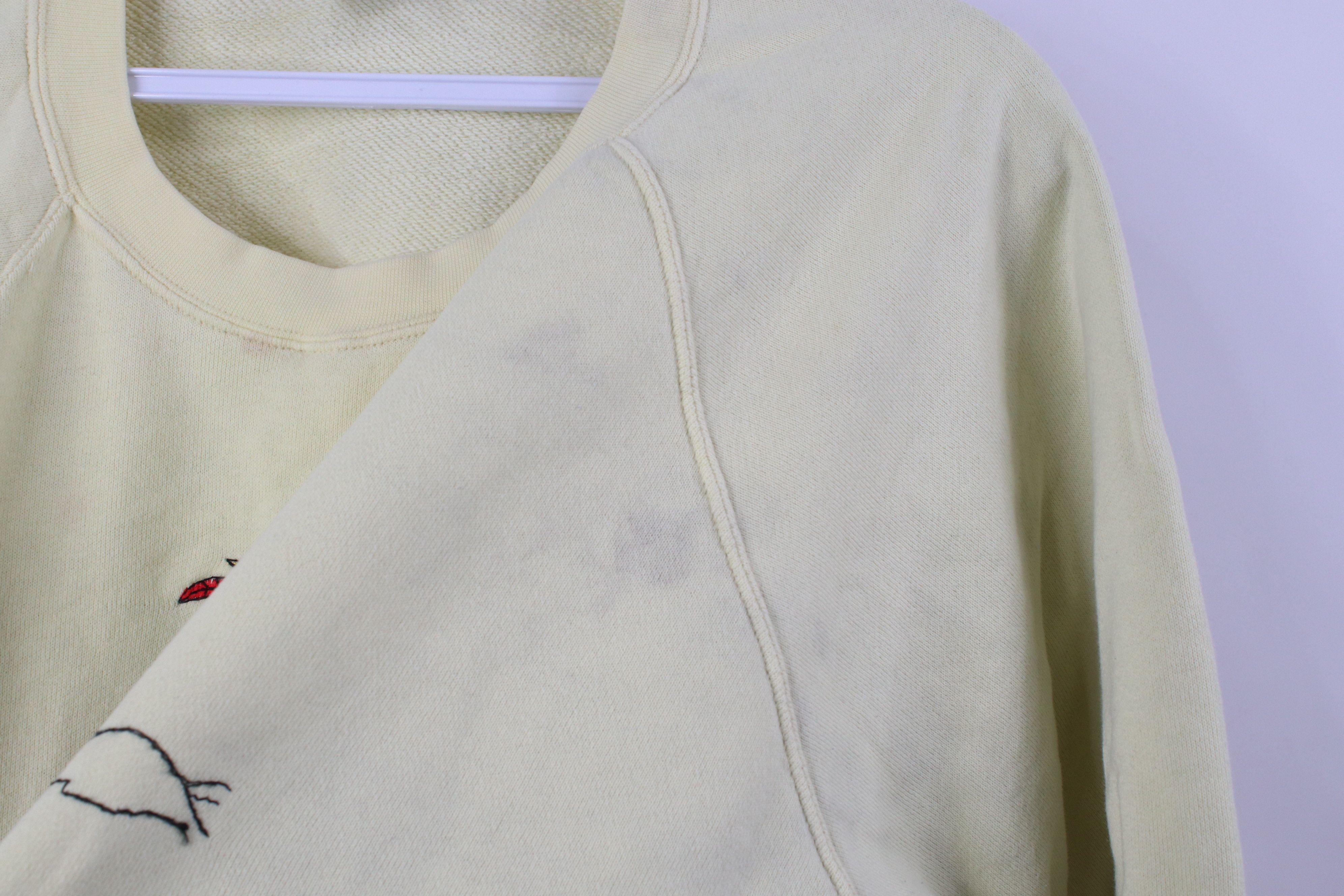 Vintage Vintage 90s German Bavarian Bear Hiking Sweatshirt Yellow Size XL / US 12-14 / IT 48-50 - 7 Thumbnail