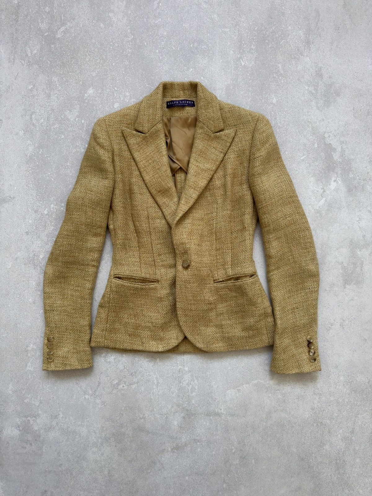 Ralph Lauren Purple Label × Vintage Ralph Lauren Purple Label Blazer Laine Wool Women Jacket Size S / US 4 / IT 40 - 10 Thumbnail